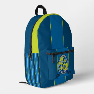 Kayden-Name bedeutet grün blauer Bär Wappen Streif Bedruckter Rucksack