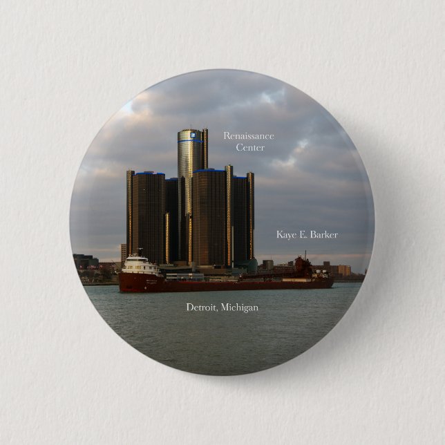 Kaye E. Barker Detroit-Taste Button (Vorderseite)