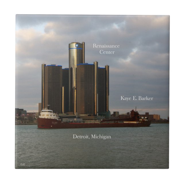 Kaye E. Barker Detroit tile Fliese (Vorderseite)