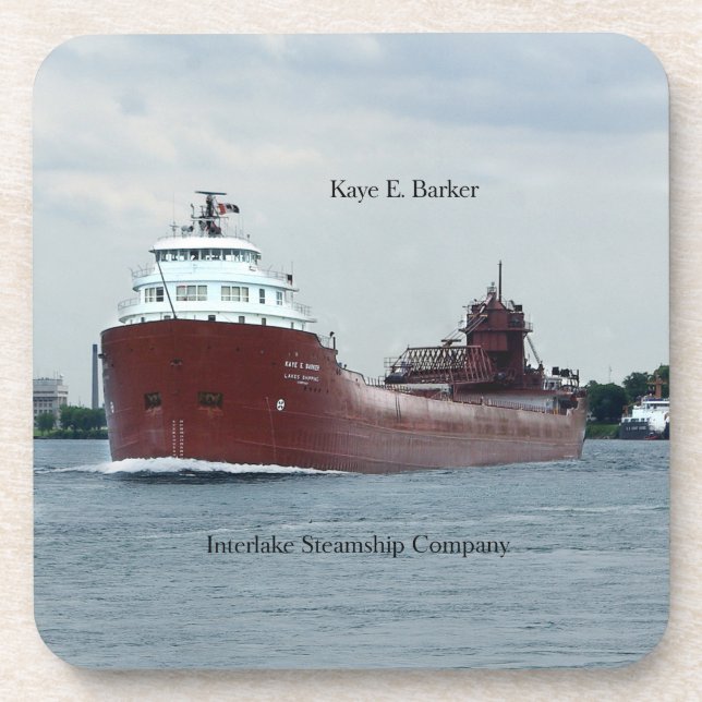Kaye E. Barker Set von 6 harten Untersetzer aus Ku (Vorderseite)