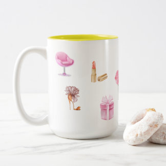 Kaye und Summer Whimsical Zweifarbige Tasse