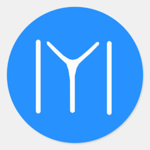 Kayi Tribe Oghuz Runder Aufkleber