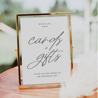KAYLA | Karten & Geschenk Schild für Hochzeit und