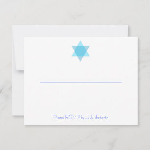 Kayla Michal Bar Bat Mitzvah UAWG Empfang RSVP Karte
