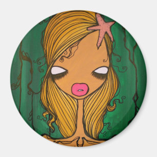"Kayla" runder Magnet