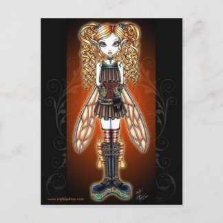 "Kayla" Steampunk Fairy Postcard Postkarte