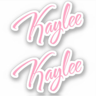 Kaylee Decorative Name in Pink x2 Aufkleber