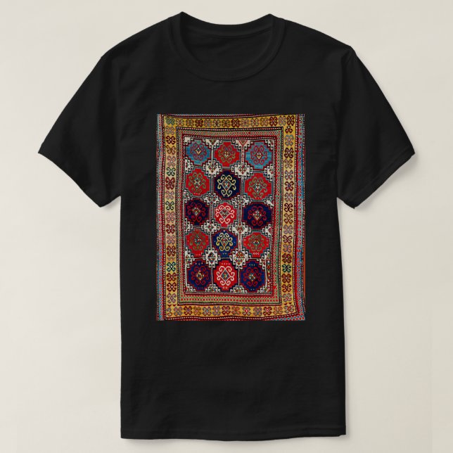 Kazak Antique Caucasian Rug Print T-Shirt (Design vorne)