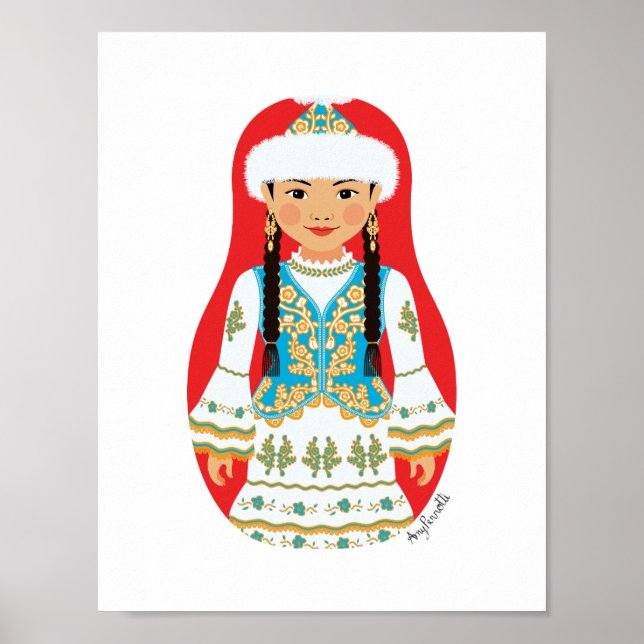 Kazakh Matryoshka Poster (Vorne)