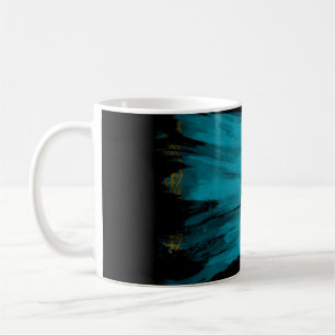 Kazakhstan flag brush stroke, national flag kaffeetasse