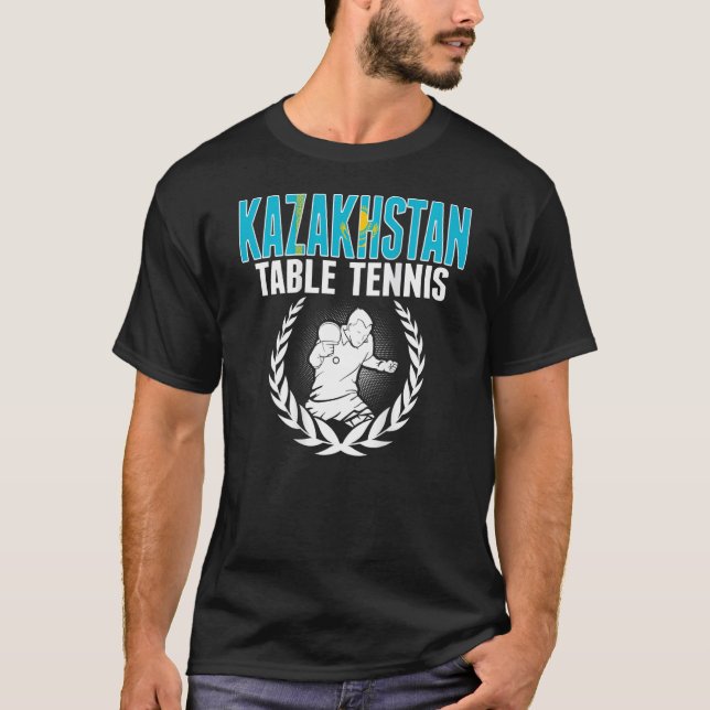 Kazakhstan Table Tennis  Support Kazakhstani Ping  T-Shirt (Vorderseite)
