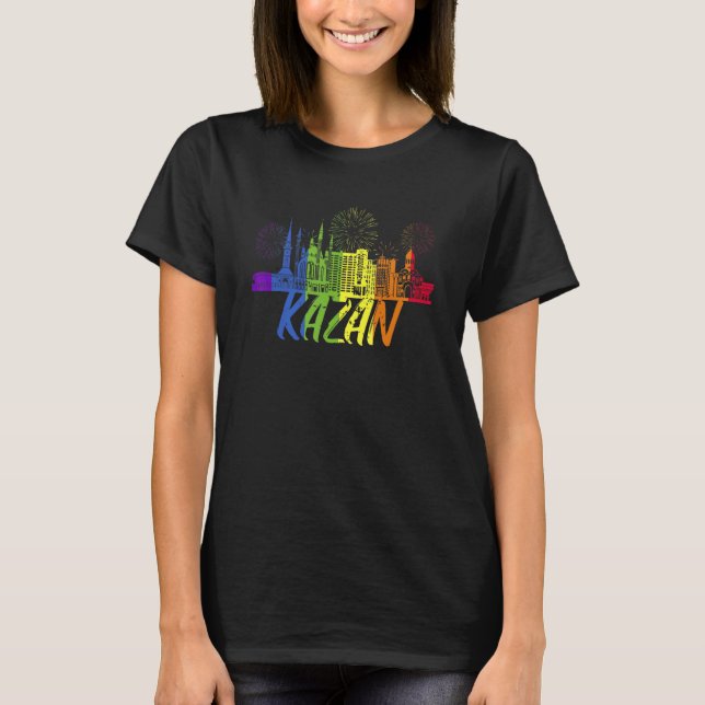 Kazan Pride Skyline Pride Parade Kazan T-Shirt (Vorderseite)