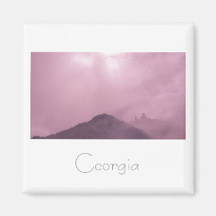 Kazbegi Georgia Gergeti Church Mountain Landschaft Magnet