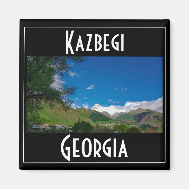 Kazbegi Stepantsminda Georgia Kaukusgebirge Magnet (Vorne)