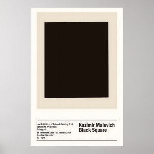 Kazimir Malevich Ausstellung Black Square 1915 Poster