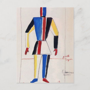 Kazimir Malevich - Der Athlet der Zukunft Postkarte