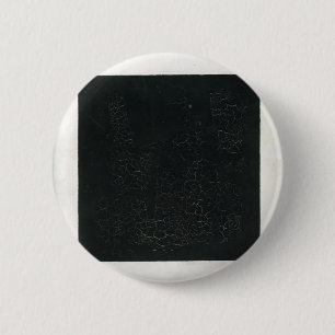 Kazimir Malevich- schwarzes Suprematistic Quadrat Button