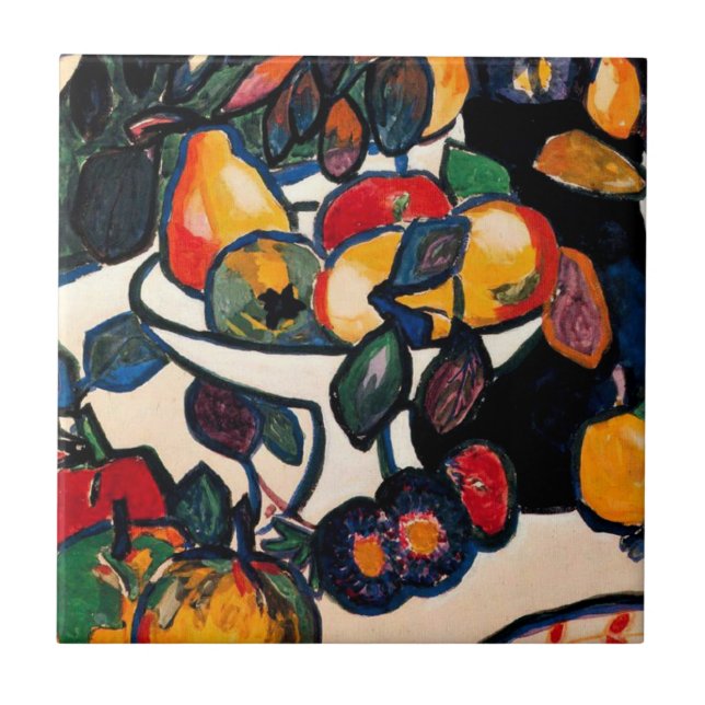 Kazimir Malevich - Stillleben, 1911 Kunstwerk Fliese (Vorderseite)