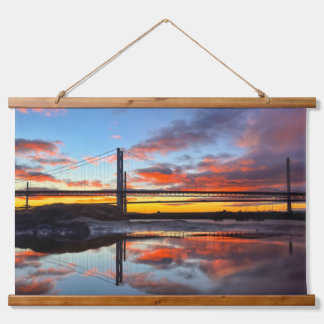 KazooStudioX Wood-Topped Wall Tapestry | Scotland' Wandteppich Mit Holzrahmen