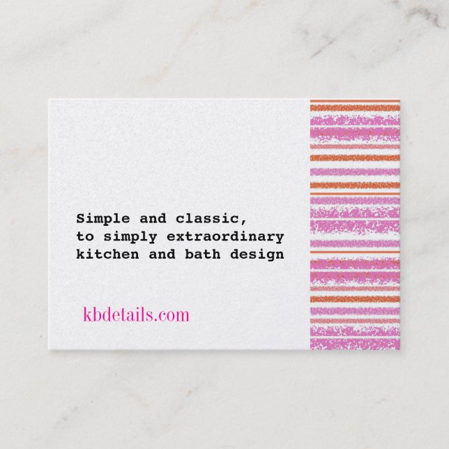 KB führt Visitenkarte einzeln auf (Vorderseite)