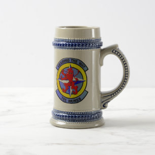 KB Stein w Quadrat und Flug-Logos Bierglas