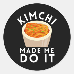 Kbbq Grillen Kimchi Ramen Runder Aufkleber