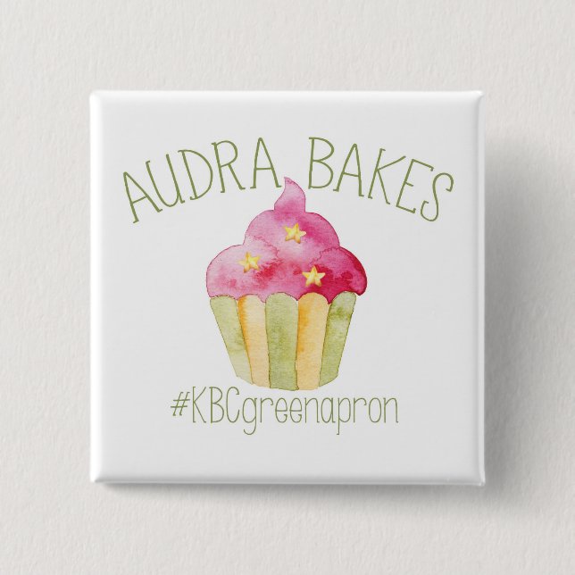 KBC Audra backt quadratischen Knopf Button (Vorderseite)