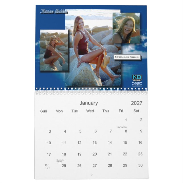 KBFit 2013 inspirierend Kalender (11x17) (Jan 2027)