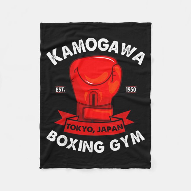 Kbg(kamogawa) Boxing Gym Tokyo, Japan Est 1950 Box Fleecedecke (Vorderseite)