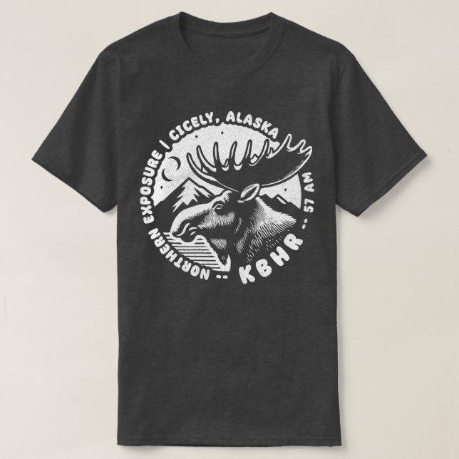 KBHR 57 AM Northern Exposure Radio Station TShirt (Design vorne)