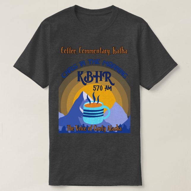 KBHR Chris in the Morning Coffee TShirt (Design vorne)