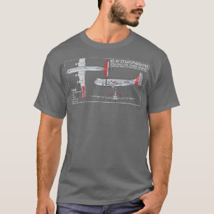 KC97 Stratofrachter American Tanker Aircraft Diag T-Shirt