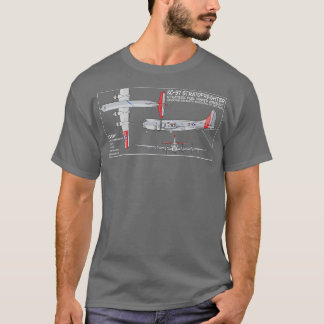 KC97 Stratofrachter American Tanker Aircraft Diag T-Shirt