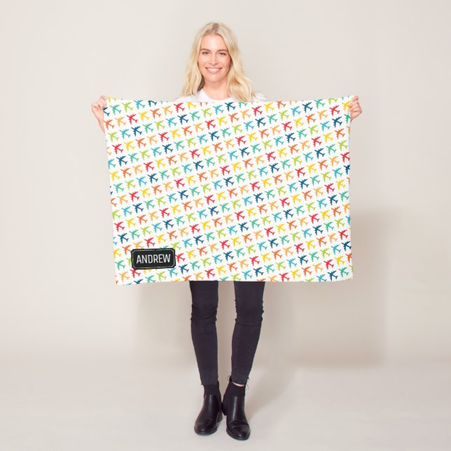 KC-135 Betankungsjet Individuelle Name Baby Blanke Fleecedecke (Beispiel)