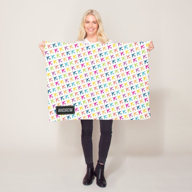 KC-135 Betankungsjet Individuelle Name Baby Blanke Fleecedecke (Beispiel)