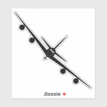 KC-135 Silhouette mit Frontansicht