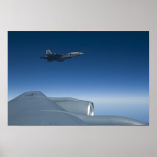 KC-135 Stratotanker F-22 Raubvogel Poster