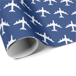 KC-135 Stratotanker Silhouette-Muster Geschenkpapier