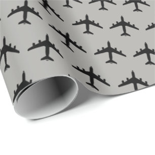 KC-135 Stratotanker Silhouette-Muster Geschenkpapier