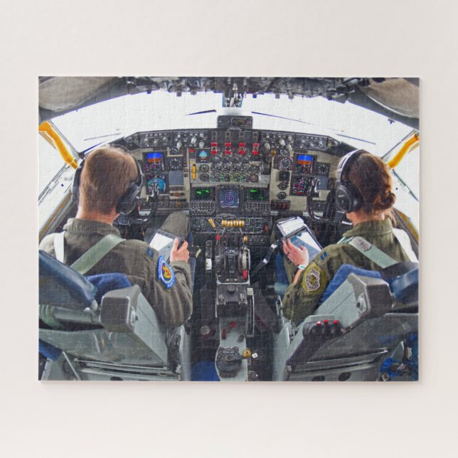 KC-135R STRATOTANKER COCKPIT (16x20 INCH) Puzzle (Horizontal)