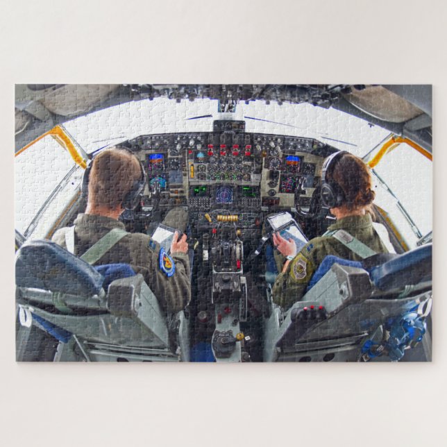 KC-135R STRATOTANKER COCKPIT (20x30 INCH) Puzzle (Horizontal)