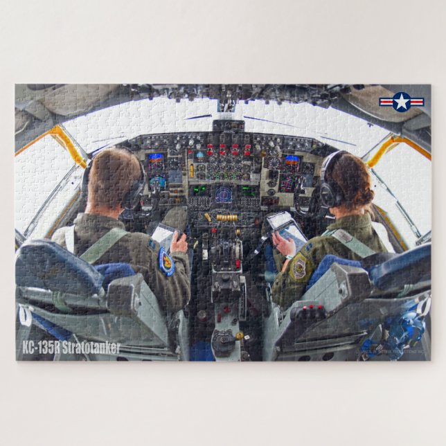 KC-135R STRATOTANKER COCKPIT (20x30 INCH) Puzzle (Horizontal)
