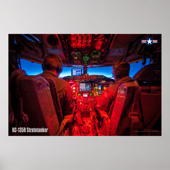KC-135R STRATOTANKER COCKPIT POSTER (Vorne)