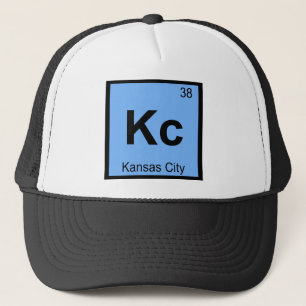 Kc - Kansas City Chemie Periodensystem-Symbol Truckerkappe