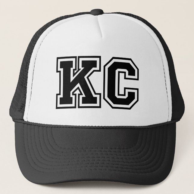 "Kc-" Monogramm Truckerkappe (Vorderseite)