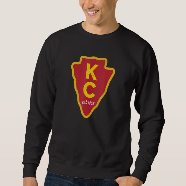 KC Original Red Kansas City KC Unique Est 1853 Kc Sweatshirt (Vorderseite)