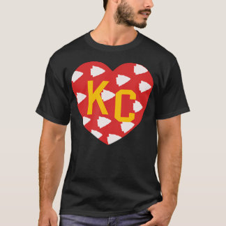 Kc Redgelb Kc Liebe Briefe Cool Kansas Cit T-Shirt