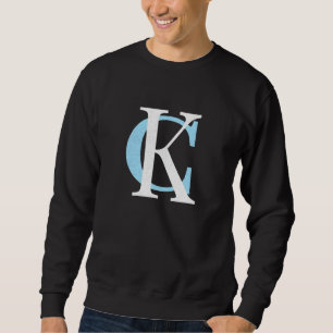 Kc Royal Blue & Baby Blue Kansas City Letters Kc I Sweatshirt