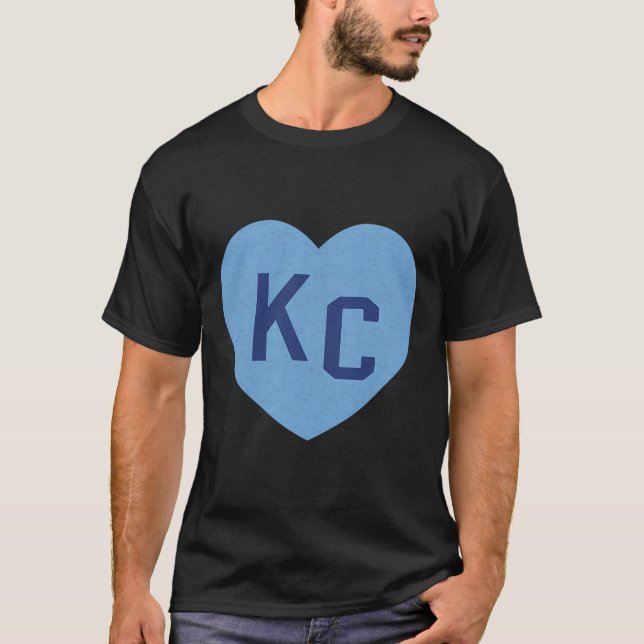 Kc Royal Blue Powder Light Blue Niedlich Kansas Ci T-Shirt (Vorderseite)