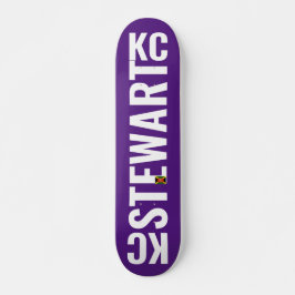 KC STEWART Skateboard, 7¾ Zoll Deck Skateboard